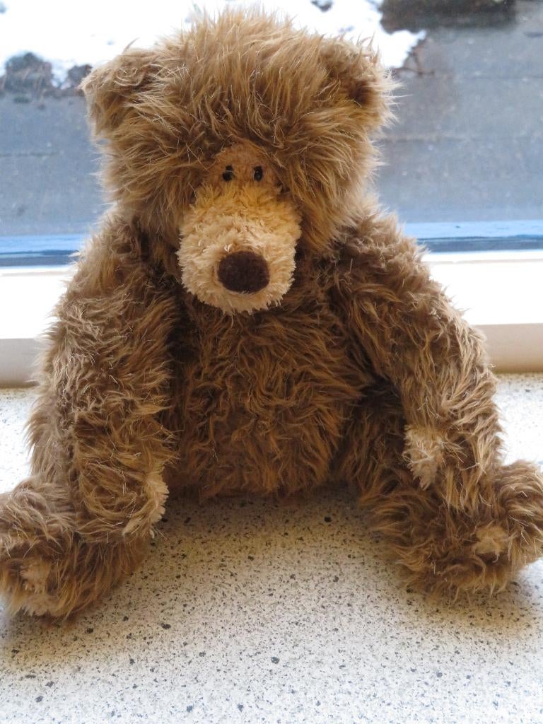 Bruine langharige beer met spitse snuit merk Anna Club Plush, Kinderen en Baby's, Speelgoed | Knuffels en Pluche, Ophalen of Verzenden