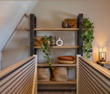 Mangohouten Boekenkast Durham 160 cm Mahom beschikbaar voor biedingen