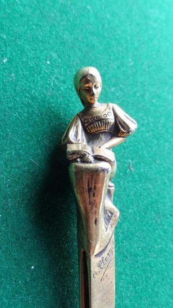 Luxe briefopener / bladwijzer Alexandre Clerget 1856-1931 beschikbaar voor biedingen