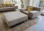 Prachtige Goossens lounge Fauteuil Milaan met hocker, Ophalen, Zo goed als nieuw
