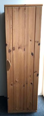 Smalle 1 deurs stevige grenen kast met planken, 25 tot 50 cm, Grenenhout, Minder dan 50 cm, Landelijk, Scandinavisch product.