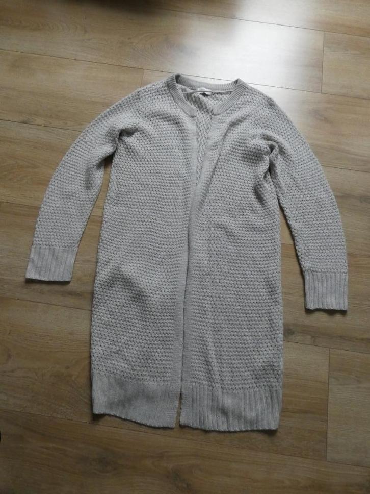 Lang licht grijs vest van Jacqueline de Young, Kleding | Dames, Truien en Vesten, Zo goed als nieuw, Maat 38/40 (M), Grijs, Ophalen of Verzenden