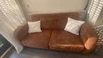 2-zits bank (roestbruin), Ophalen, Zo goed als nieuw, 75 tot 100 cm, Tweepersoons