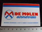 sticker de molen automaterialen logo maasniel echt venray, Verzamelen, Stickers, Bedrijf of Vereniging, Zo goed als nieuw, Verzenden