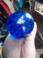 Blauwe glas bol uit leerdam, Antiek en Kunst, Ophalen of Verzenden