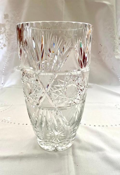 Vintage vaas zwaar loodkristal, Antiek en Kunst, Antiek | Glas en Kristal, Ophalen