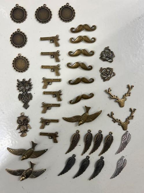 Losse bronzen hangers, Hobby en Vrije tijd, Kralen en Sieraden maken, Nieuw, Hanger, Verzenden