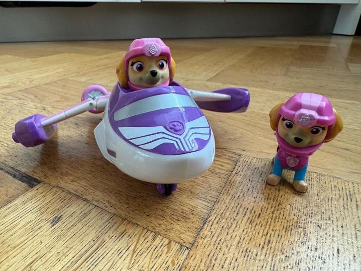Paw Patrol Skye met vliegtuig, Kinderen en Baby's, Speelgoed | Actiefiguren, Gebruikt, Ophalen of Verzenden