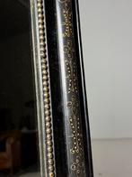 Louis Philippe spiegel zwart antiek Frans, Antiek en Kunst, Ophalen, Rechthoekig, 50 tot 100 cm