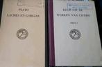 Een tweetal filosofie boeken Plato Cicero Laches, Ophalen of Verzenden