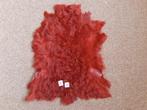 Lamsvacht Vellen Chekiang lam Steenrood Lamshuid 50 cm lang, Ophalen of Verzenden, Nieuw