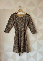 King Louie Zoe Dress jurk bruin luipaard M/38  zgan, Maat 38/40 (M), Bruin, Ophalen of Verzenden, Zo goed als nieuw