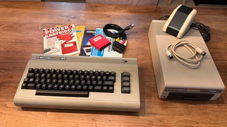 Commodore 64 + 1541 en Power Cartridge., Computers en Software, Vintage Computers, Ophalen of Verzenden