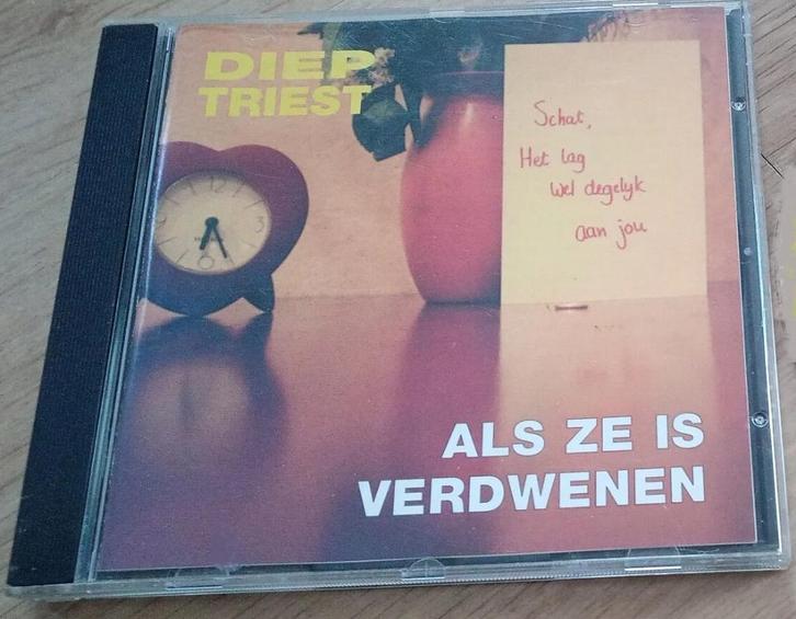 CD Diep Triest - Als Ze Verdwenen Is, Cd's en Dvd's, Cd's | Nederlandstalig, Zo goed als nieuw, Levenslied of Smartlap, Ophalen of Verzenden