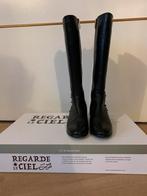NIEUWE LEREN LAARZEN VAN REGARDE LE CIEL, MT 38, Kleding | Dames, Schoenen, Ophalen of Verzenden, Zo goed als nieuw, Zwart, Hoge laarzen