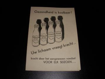 Jaren 30 folder van Nutricia papsoorten  beschikbaar voor biedingen