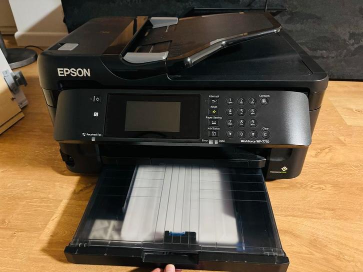 Epson Workforce WF-7710 Printer - Goede Staat!, Computers en Software, Printers, Gebruikt, All-in-one, Inkjetprinter, Faxen, Draadloos