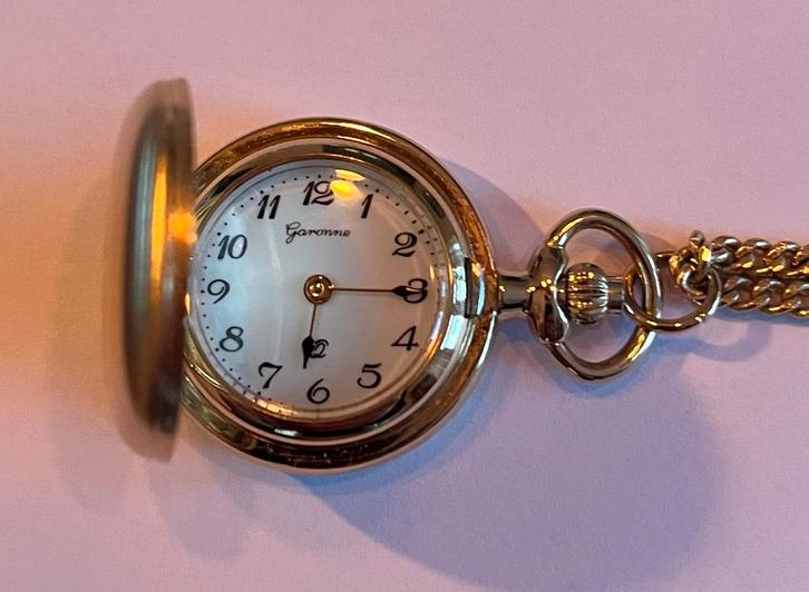 Garonne goudkleurig horloge met collier, Sieraden, Tassen en Uiterlijk, Horloges | Antiek, Overige merken, Ophalen of Verzenden