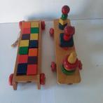 Mooi oud Houten speelgoed,Okwa en SIO, Antiek en Kunst, Ophalen of Verzenden