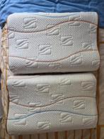 2x MLINE Wave pillows + free blanket and cover, Huis en Inrichting, Ophalen, Gebruikt, Tweepersoons, Overige maten