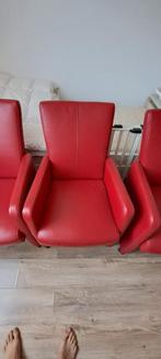 Lederen stoelen, Huis en Inrichting, Stoelen, Ophalen, Gebruikt, Leer, Vijf, Zes of meer stoelen