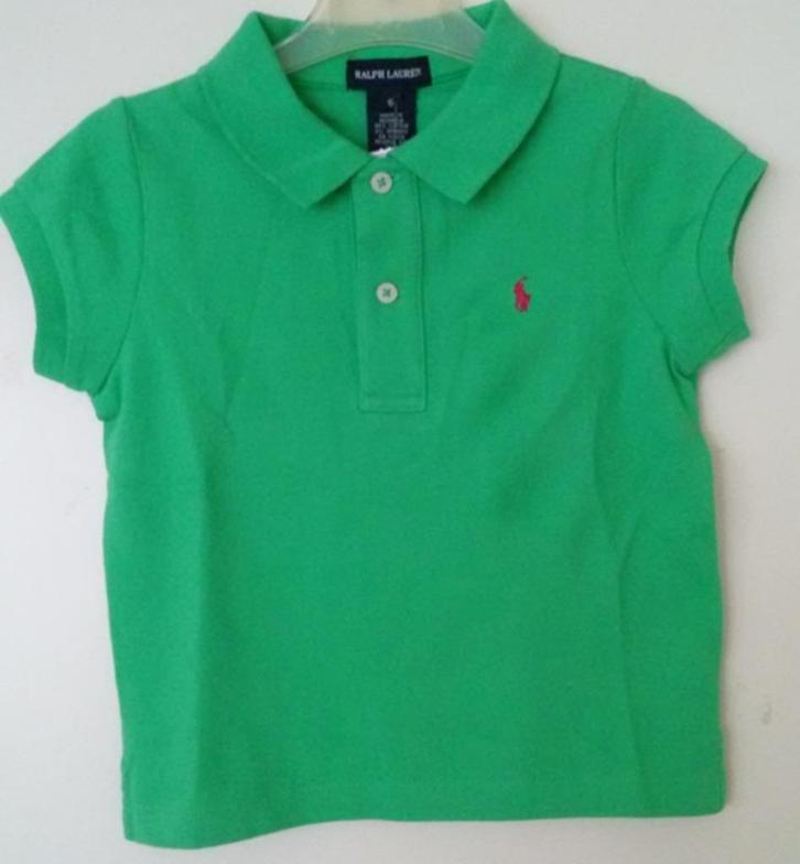 Maat 116 * Groene Ralph Lauren polo *NIEUW* (10600) a, Kinderen en Baby's, Kinderkleding | Maat 116, Nieuw, Meisje, Shirt of Longsleeve