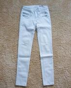 Slim fit broek mt XS / 34 / 170 met glittercoating, Wit, Ophalen of Verzenden, Zo goed als nieuw, Maat 34 (XS) of kleiner