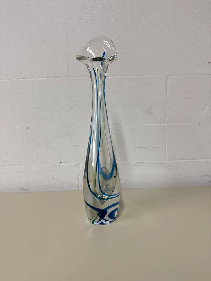 Max Verboeket Vaas - Leerdam Studio Art, Antiek en Kunst, Antiek | Glas en Kristal, Ophalen