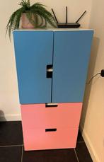 IKEA Kast - Blauw/Roze, Kinderen en Baby's, Kinderkamer | Commodes en Kasten, Ophalen, Gebruikt, Minder dan 50 cm, 90 tot 105 cm