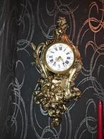 Prachtige Cartel Klok met Strijdwagen, Antiek en Kunst, Antiek | Klokken, Ophalen of Verzenden