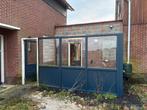 Groot windscherm - hardhout met glas, Ophalen, Gebruikt, Veranda
