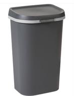 Curver afvalbak prullenbak 50 liter antraciet grijs, 2 stuks, Huis en Inrichting, Woonaccessoires | Prullenbakken, Ophalen, Kunststof