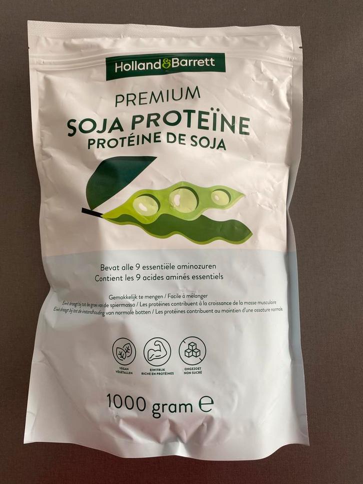 NIEUW! 1 kilo zak Premium Soja proteïne eiwitpoeder Vegan, Sport en Fitness, Gezondheidsproducten en Wellness, Nieuw, Poeder of Drank