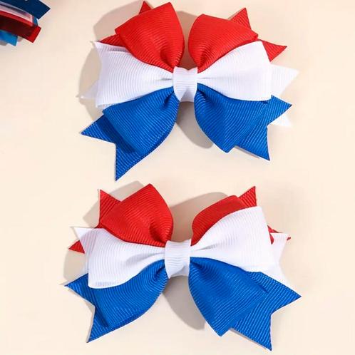 Rood Wit Blauw Haarstrik– Hollandse Haarclip voor Koningsdag, Hobby en Vrije tijd, Feestartikelen, Nieuw, Ophalen of Verzenden