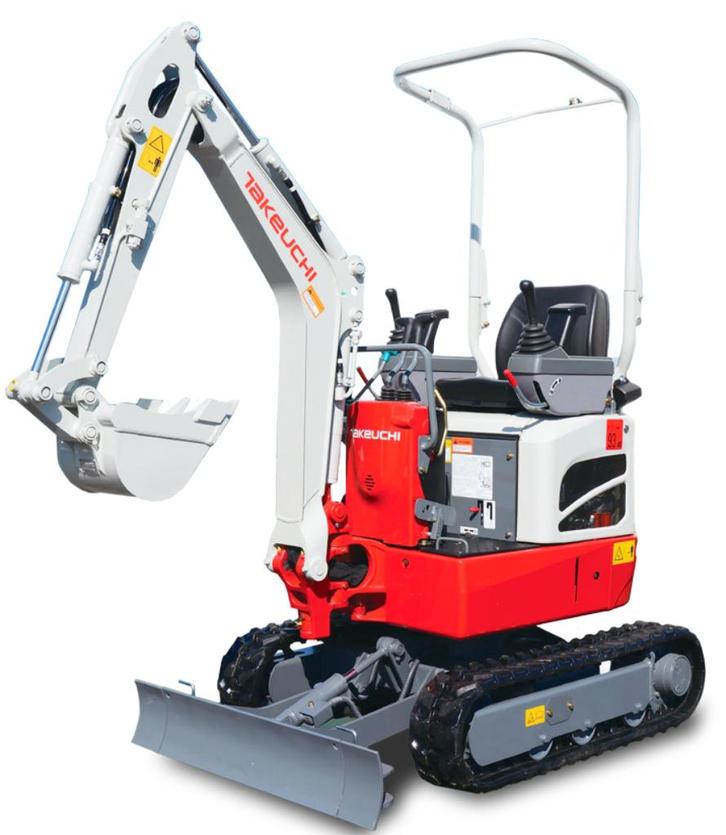 Minigraver 1 ton huren? Takeuchi graafmachine, Diensten en Vakmensen, Verhuur | Gereedschap en Machines