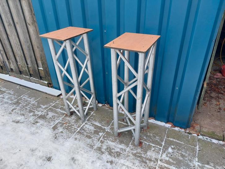 Truss palen voor movingheads met baseplates, Doe-het-zelf en Verbouw, Steigers, Overige typen, Minder dan 2 meter, Ophalen