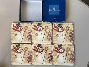 Doosje kerst onderzetters Pimpernel beschikbaar voor biedingen
