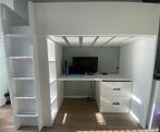 Hoogslaper inc. Bureau en Kast IKEA, Ophalen, Gebruikt, Eenpersoons, 200 cm
