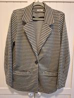 Mooi zwart wit geblokte blazer maat S zgan, Ophalen, Zo goed als nieuw, Maat 38/40 (M), Zwart