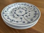 4 Blau Saks dinerborden, Huis en Inrichting, Ophalen of Verzenden, Zo goed als nieuw, Bord(en), Overige stijlen