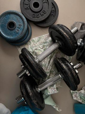 Halterset met gewichten - 4x 3kg, 4x 2.5kg en 4x 2kg beschikbaar voor biedingen