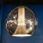 set hanglampen Globe Raak glas aluminium 35 cm 60s, Ophalen, Gebruikt, -, -