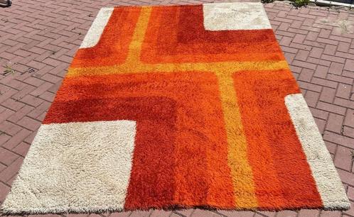 Vintage Jaren 70 Space Age Vloerkleed 2 x 3 Meter, Huis en Inrichting, Stoffering | Tapijten en Kleden, Gebruikt, 200 cm of meer