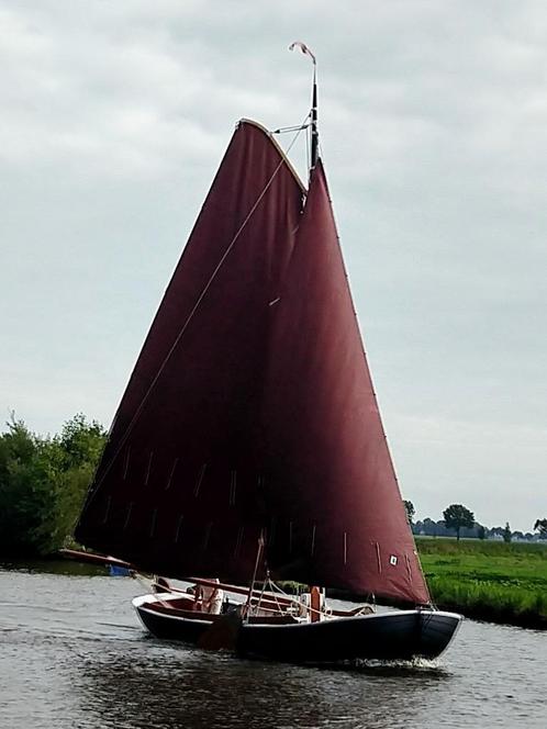 Te koop zeilplan praam of kleine skutsje, Watersport en Boten, Platbodems, Gebruikt, Hout, Overige brandstoffen, Ophalen