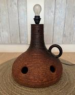 Aardewerk tafellamp jaren ‘60/‘70, Verzenden, Zo goed als nieuw, Minder dan 50 cm