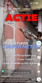 Stukadoor/ Stucadoor /Latexspuiten - ACTIE Vanaf 14€, Diensten en Vakmensen, Stukadoors en Tegelzetters, Garantie, Stucwerk