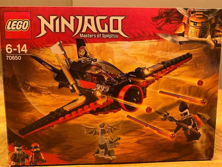 Lego Ninjago 70650 Ninja Vliegtuig, Kinderen en Baby's, Speelgoed | Duplo en Lego, Zo goed als nieuw, Lego, Complete set, Ophalen of Verzenden