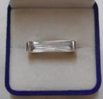 Zilveren mooie ring met langwerpige steen maat 17 nr.1447, Sieraden, Tassen en Uiterlijk, Ringen, Verzenden, Zo goed als nieuw