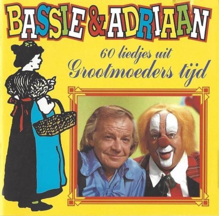 Bassie & Adriaan - 60 liedjes uit grootmoeders tijd, Cd's en Dvd's, Cd's | Kinderen en Jeugd, Zo goed als nieuw, Muziek, Ophalen of Verzenden