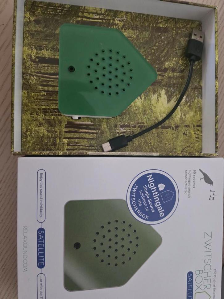 Zwitscherbox - Ontspan met vogelgeluiden!, Huis en Inrichting, Woonaccessoires | Overige, Zo goed als nieuw, Ophalen of Verzenden